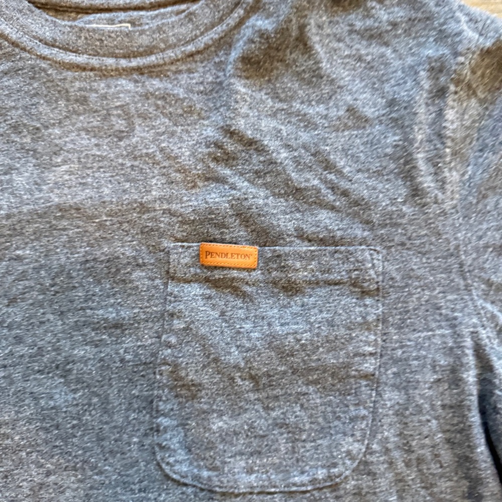 Pendleton Gray Long Sleeve Tee With Embroidered L… - image 2